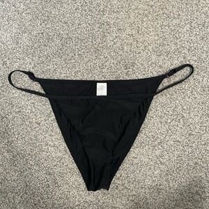 Good American Black Bikini Bottom Size 4